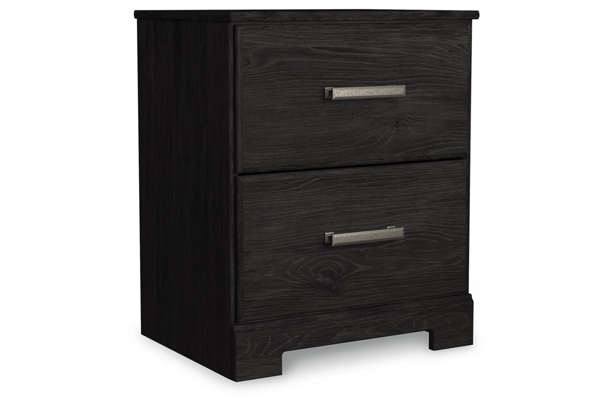 Belachime Black Nightstand from Ashley - Luna Furniture