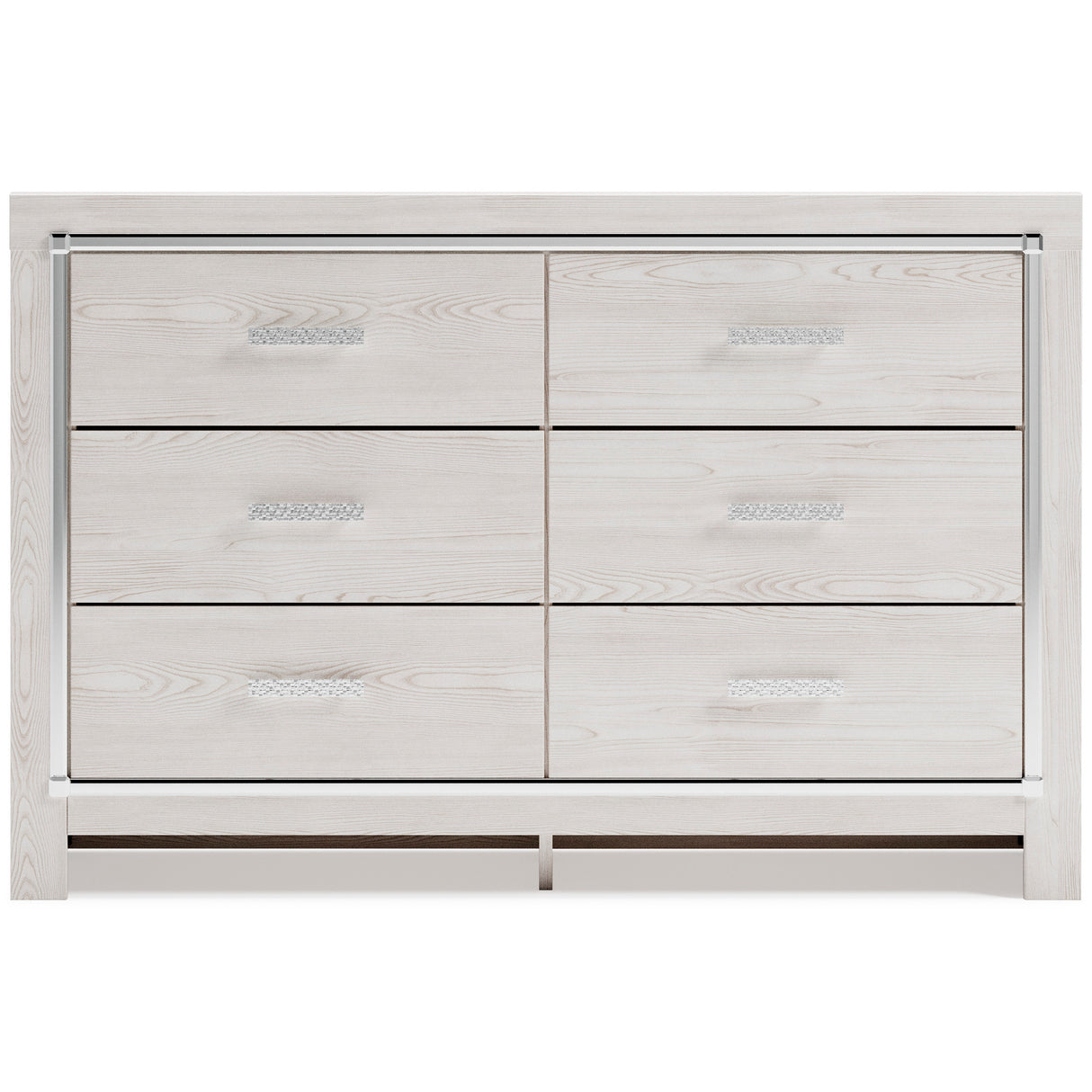Altyra White Upholstered LED Bookcase Panel Bedroom Set from Ashley - Luna Furniture