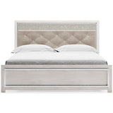 Altyra White Upholstered LED Panel Bedroom Set from Ashley - Luna Furniture