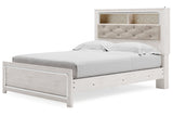 Altyra White Queen Panel Bookcase Bed