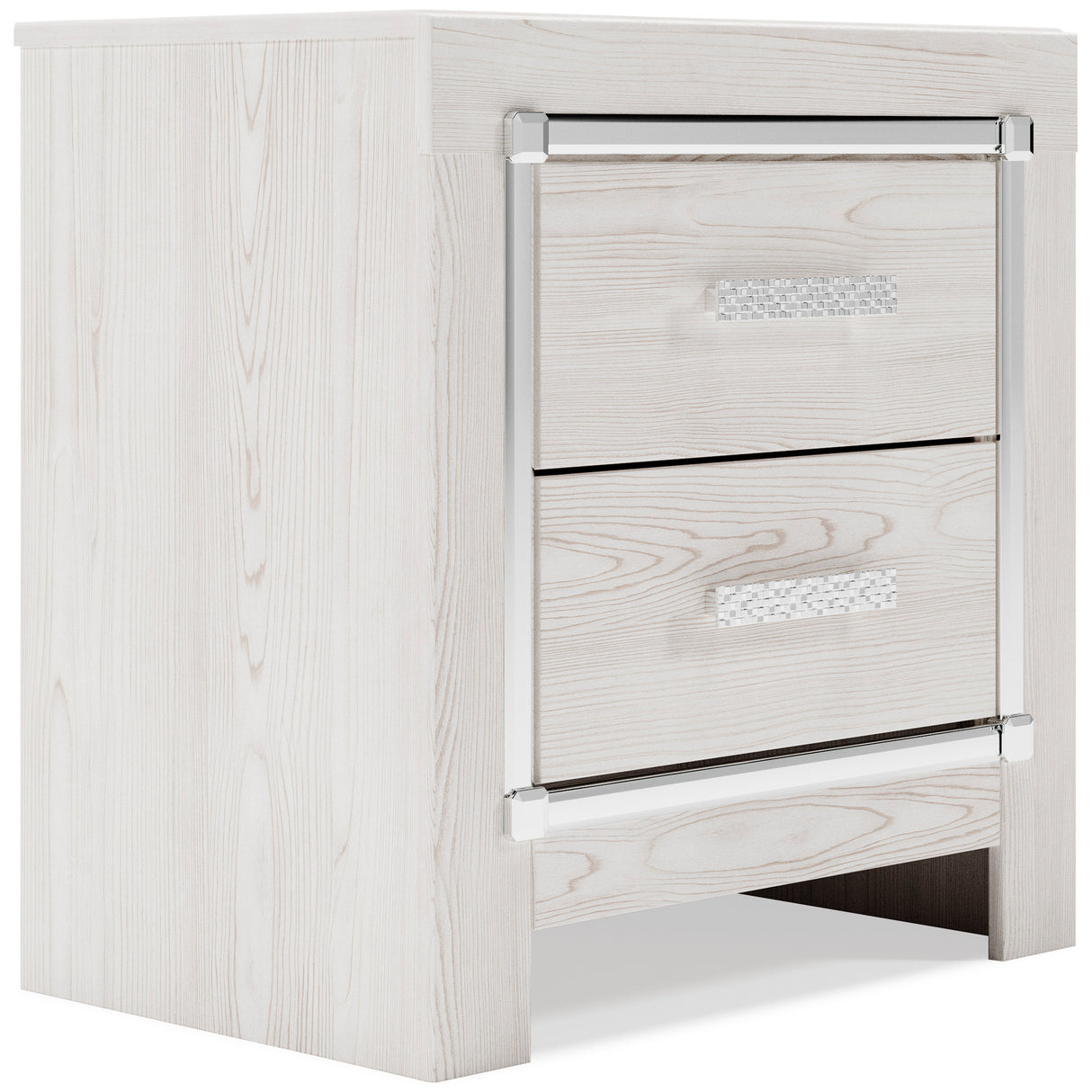 Altyra White Upholstered LED Bookcase Storage Platform Bedroom Set from Ashley - Luna Furniture