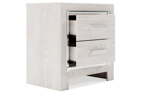 Altyra White Nightstand from Ashley - Luna Furniture