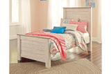 Willowton Whitewash Twin Panel Bed from Ashley - Luna Furniture