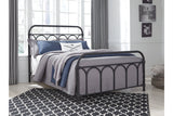 Nashburg Black Full Metal Platform Bed from Ashley - Luna Furniture