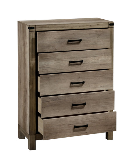 Matteo Melamine Chest from Crown Mark - Luna Furniture