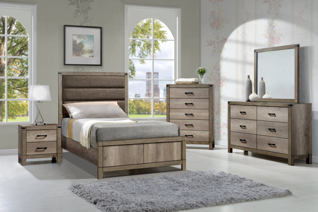 Matteo Melamine Upholstered Panel Youth Bedroom Set from Crown Mark - Luna Furniture