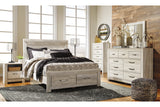 Bellaby Whitewash Queen Storage Platform Bed from Ashley - Luna Furniture
