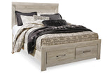 Bellaby Whitewash Queen Storage Platform Bed from Ashley - Luna Furniture