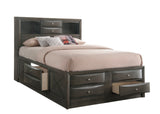Emily Gray Queen Storage Platform Bed from Crown Mark - Luna Furniture