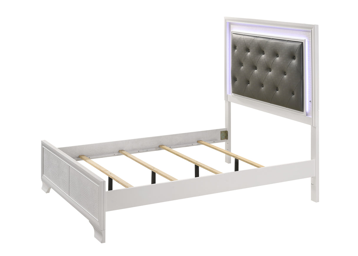 Lyssa Frost LED Upholstered Panel Youth Bedroom Set from Crown Mark - Luna Furniture