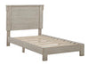 Hollentown Whitewash Twin Panel Bed - Luna Furniture