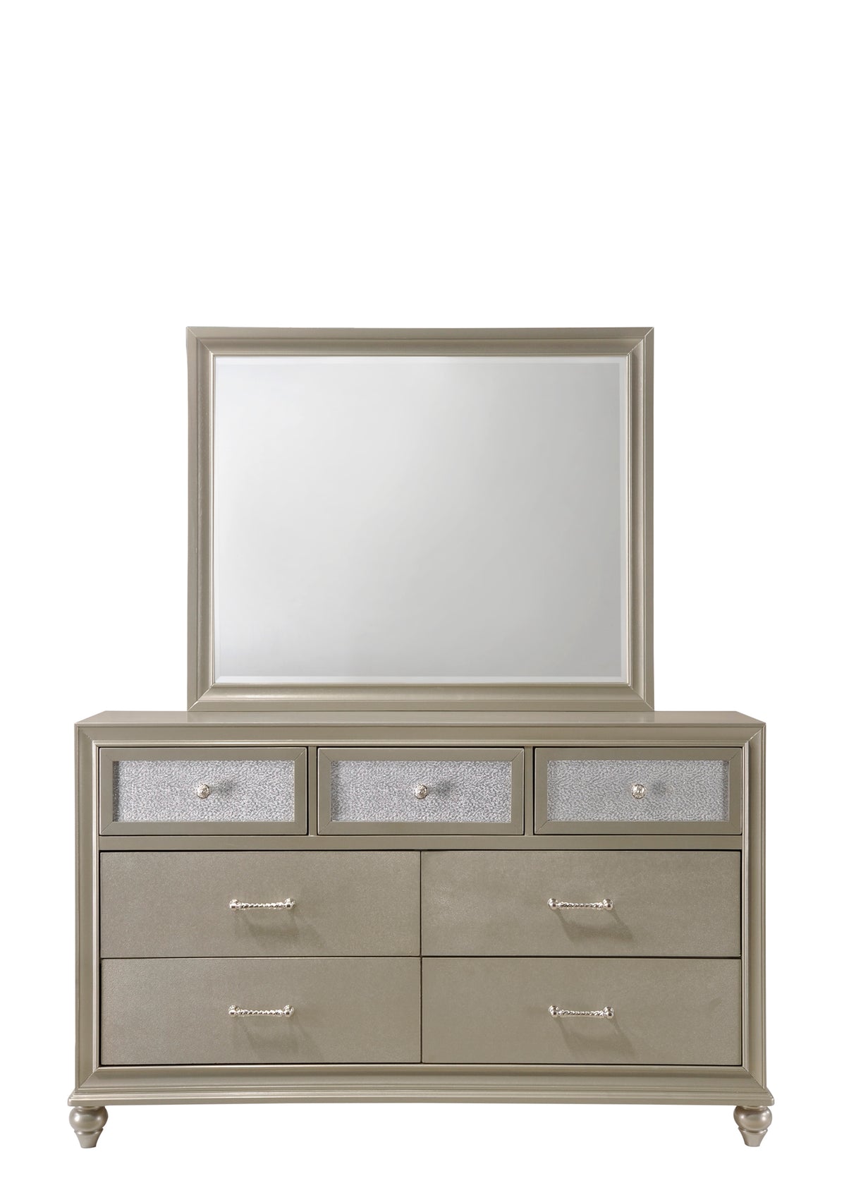 Lila Champagne Bedroom Mirror (Mirror Only) from Crown Mark - Luna Furniture
