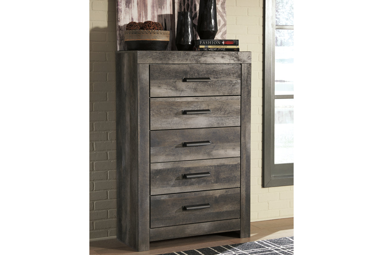 Wynnlow Gray Chest of Drawers from Ashley - Luna Furniture