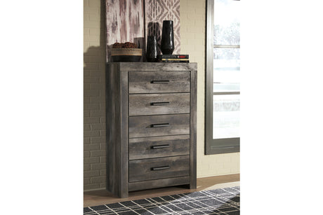 Wynnlow Gray Chest of Drawers from Ashley - Luna Furniture