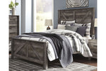 Wynnlow Gray Queen Crossbuck Panel Bed