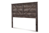 Wynnlow Gray Crossbuck King Panel Bed from Ashley - Luna Furniture