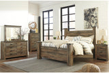 Trinell Brown King Poster Bed -  - Luna Furniture