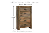 Trinell Brown Chest of Drawers from Ashley - Luna Furniture