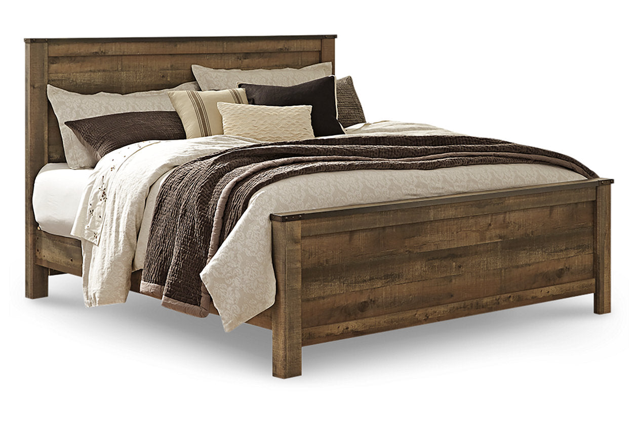 Trinell Brown King Panel Bed from Ashley - Luna Furniture
