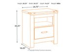 Trinell Brown Nightstand from Ashley - Luna Furniture
