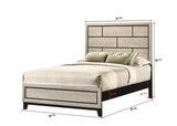 Akerson Chalk Full Panel Bed - Luna Furniture