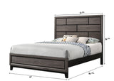 Akerson Gray Queen Panel Bed - Luna Furniture