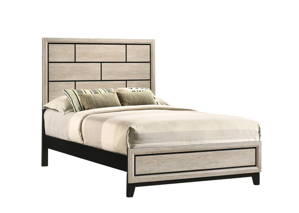 Akerson Driftwood Full Panel Bed - Luna Furniture