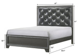 Kaia Gray Queen Panel Bed from Crown Mark - Luna Furniture