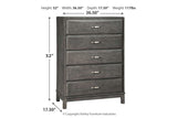 Caitbrook Gray Chest of Drawers from Ashley - Luna Furniture