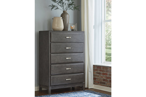 Caitbrook Gray Chest of Drawers
