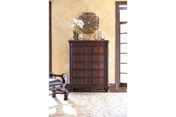 North Shore Dark Brown Chest of Drawers