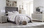 Coralayne Gray Upholstered Panel Bedroom Set - Luna Furniture