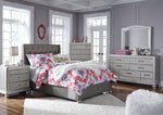 Coralayne Gray/Silver Upholstered Youth Bedroom Set
