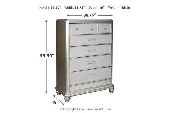Coralayne Silver Chest of Drawers