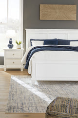 Fortman White Panel Bedroom Set