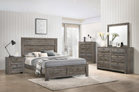 Bateson Brown Panel Bedroom Set - Luna Furniture