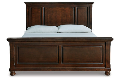 Porter Rustic Brown King Panel Bed from Ashley - Luna Furniture