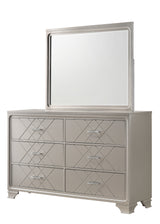 Phoebe Champagne Silver Bedroom Mirror (Mirror Only) from Crown Mark - Luna Furniture