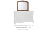 Flynnter Medium Brown Bedroom Mirror (Mirror Only)