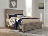 Lettner Light Gray Storage Platform Bedroom Set from Ashley - Luna Furniture
