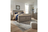 Lettner Light Gray King Panel Bed -  - Luna Furniture