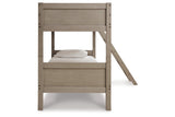 Lettner Light Gray Twin/Twin Bunk Bed with Ladder -  - Luna Furniture