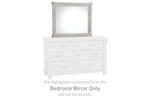 Brashland White Bedroom Mirror (Mirror Only)