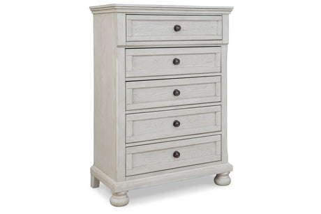 Robbinsdale Antique White Chest of Drawers from Ashley - Luna Furniture