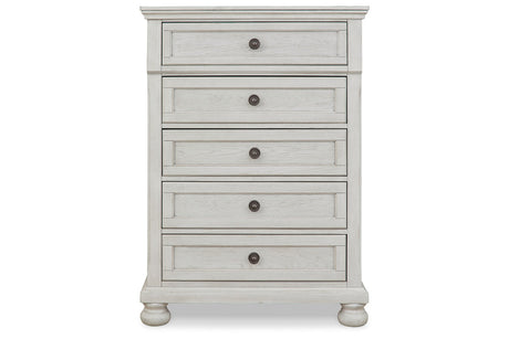 Robbinsdale Antique White Chest of Drawers from Ashley - Luna Furniture