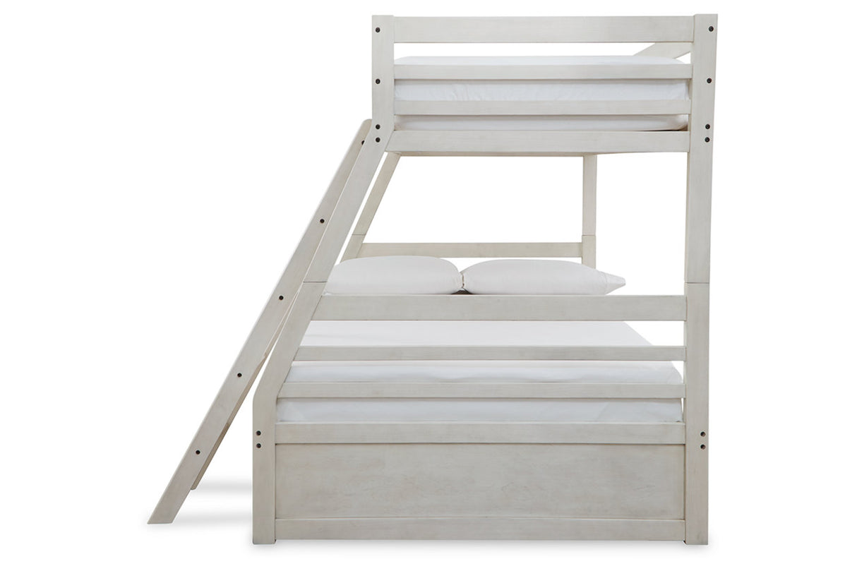 Robbinsdale Antique White Twin over Full Bunk Bed