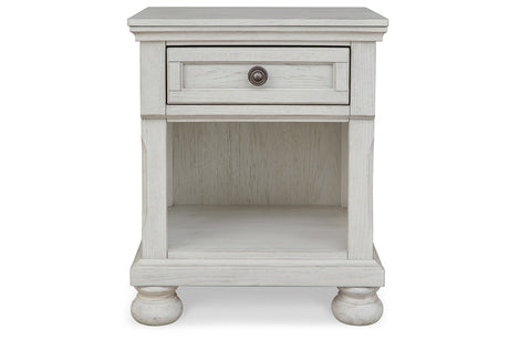 Robbinsdale Antique White Nightstand from Ashley - Luna Furniture