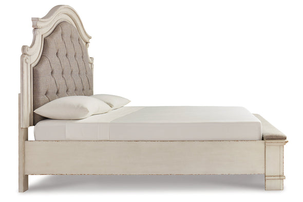 Realyn Two-tone King Upholstered Bed