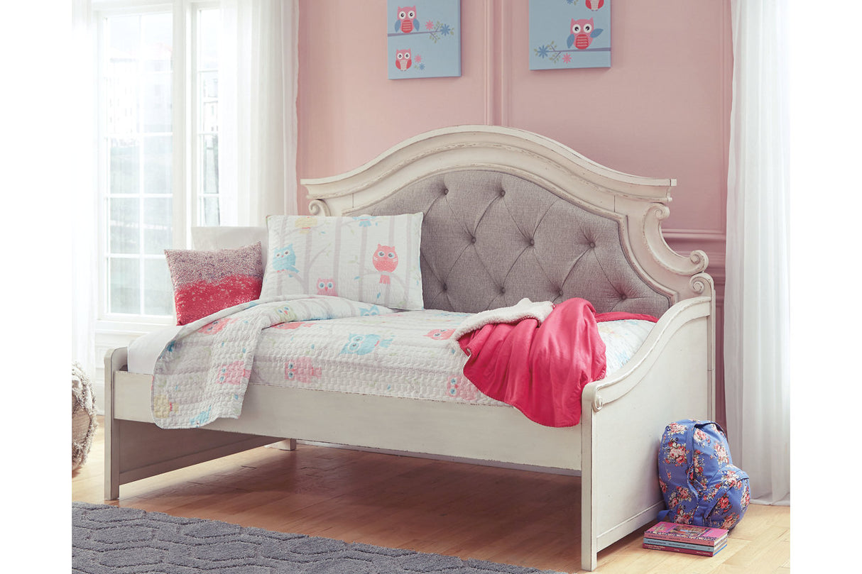 Realyn Chipped White Twin Day Bed from Ashley - Luna Furniture