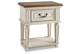 Realyn Chipped White Nightstand from Ashley - Luna Furniture